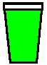 Green pint glass