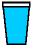Light blue pint glass
